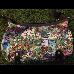 Tokidoki eco mondo sorriso crossbody bag